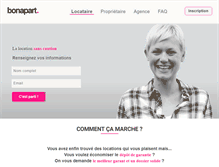 Tablet Screenshot of bonapart.com